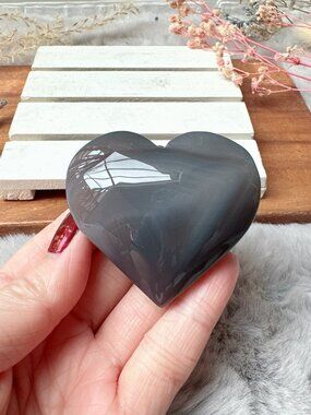 Beautiful Botswana Agate Heart